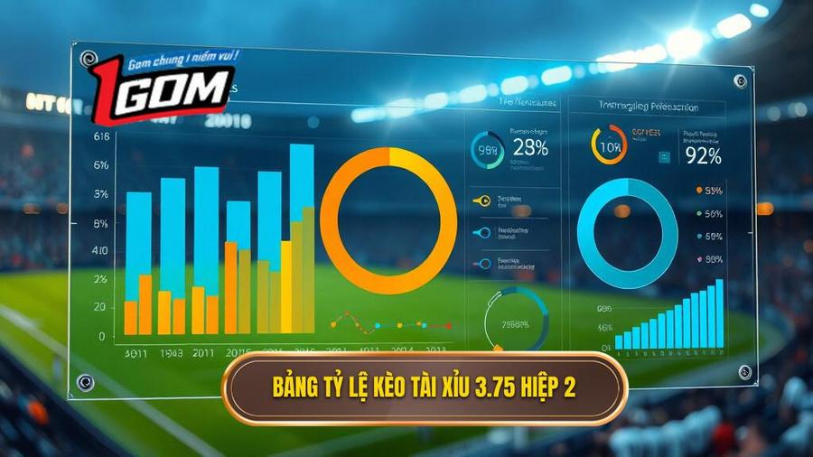 Bảng phân tích tỷ lệ thắng thua của kèo tài xỉu 3.75 hiệp 2