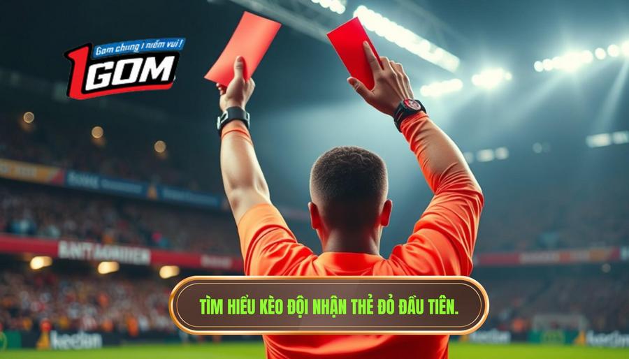 1. Tìm hiểu kèo đội nhận thẻ đỏ đầu tiên.