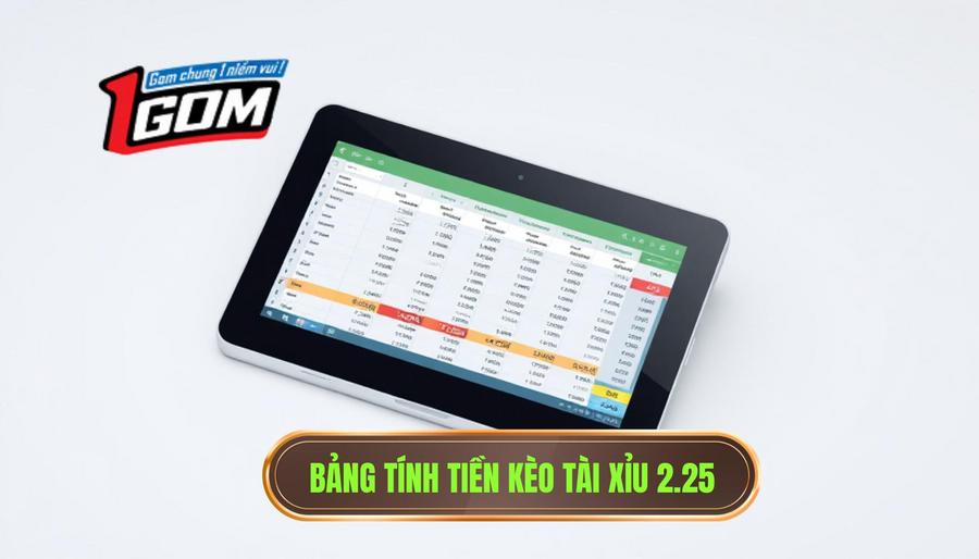 2. Bảng tính tiền kèo tài xỉu 2.25
